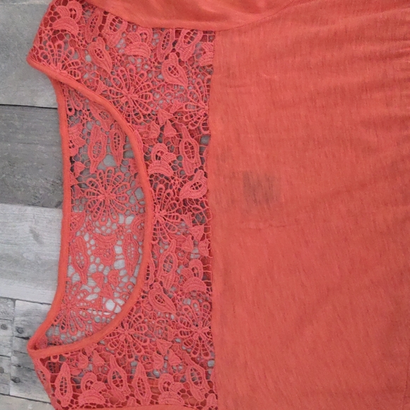 Torrid PINK PEACH Floral Lace Size 1X - Picture 4 of 7